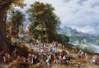 Feria flamenca de Jan the Elder Brueghel